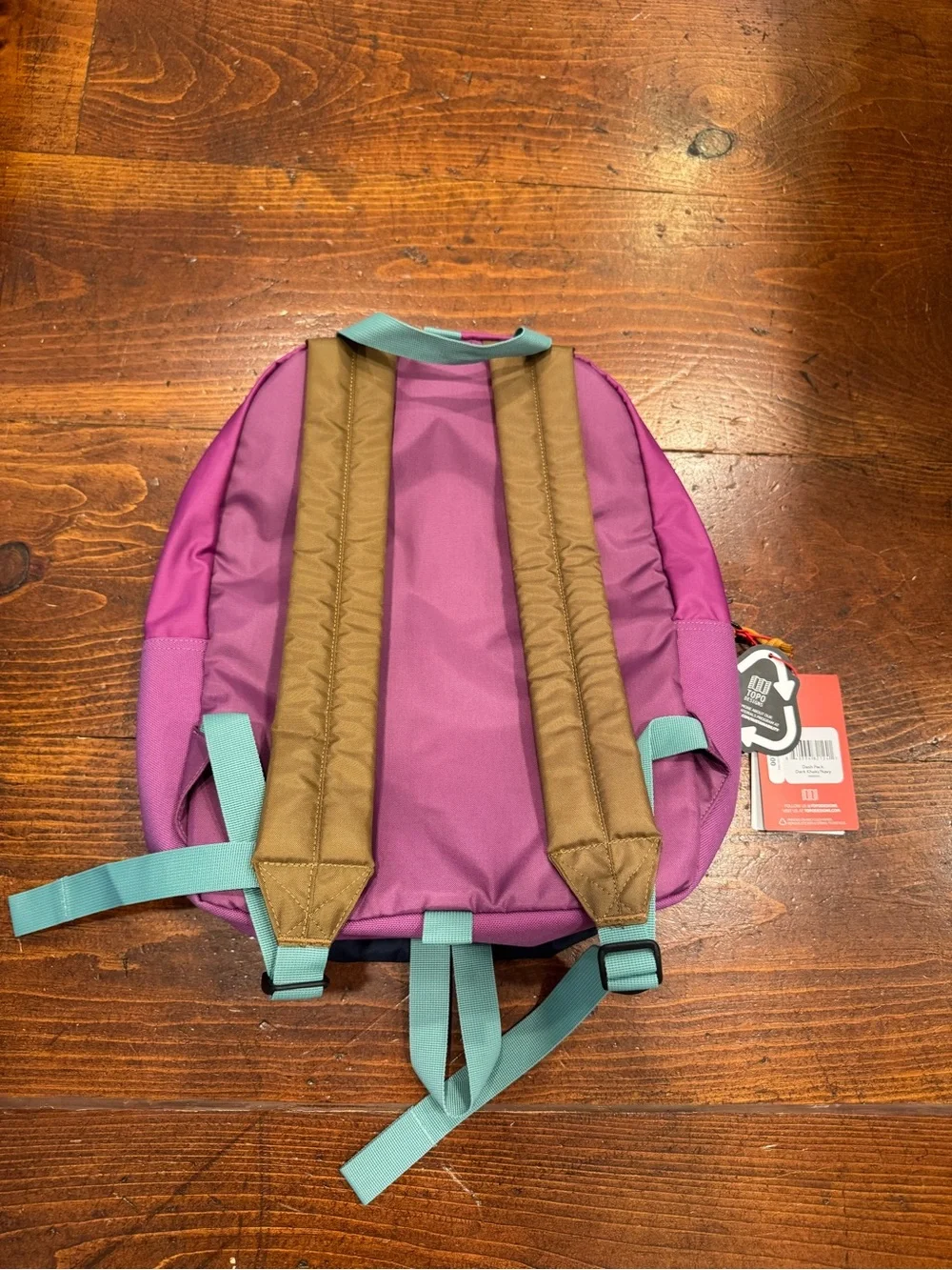 Topo Designs- Dashpack-  17L- Multicolor Backpack - Dark Khaki / Navy/ Purple